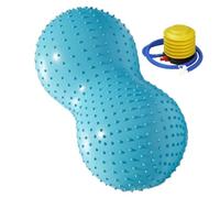 Ballon de fitness en forme de cacahuète - Balle de massage en forme de cacahuète pour l'intégration sensorielle - Convient pour adultes et - Yoga Pilates Gym Core - PVC - 43 x 90 cm - Pompe à