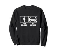 Ballon de foot amusant avec inscription « Your Girlfriend My Girlfriend Boyfriend » Sweatshirt