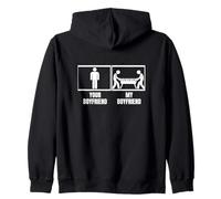 Ballon de foot amusant Your Boyfriend My Boyfriend Girlfriend Sweat à Capuche