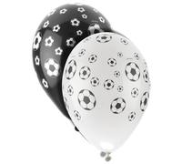 Ballon de foot Décoration de fête 8 pièces noir-blanc 30cm