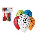 Ballon de foot gonflable 12'' diamètre 30cm 5pcs dans un sac