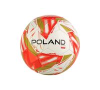 Ballon de foot (taille 4) poland blanc / rouge / jaune or TU