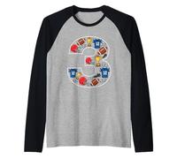 Ballon de Football américain 3 Ans pour Filles et garçons Manche Raglan