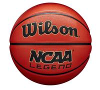 Wilson Ballon de basket-ball NCAA LEGEND, cuir mélangé, intérieur et extérieur, orange/noir
