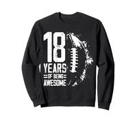 Ballon de Football américain rétro 18 Ans pour garçon et Fille Sweatshirt
