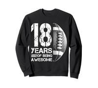 Ballon de Football américain rétro 18 Ans pour garçon et Fille Sweatshirt