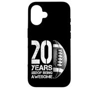 Ballon de Football américain rétro 20 Ans pour garçon et Fille Coque pour iPhone 16