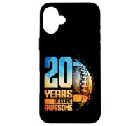 Ballon de Football américain rétro 20 Ans pour garçon et Fille Coque pour iPhone 16 Plus