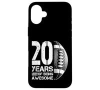 Ballon de Football américain rétro 20 Ans pour garçon et Fille Coque pour iPhone 16 Plus