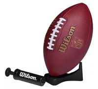 Wilson Ballon de football américain NFL Ignition – Cuir mixte – Junior, Marron/Or