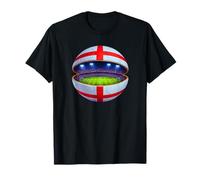Ballon de Football avec Drapeau de la Croix de Saint Georges Angleterre T-Shirt