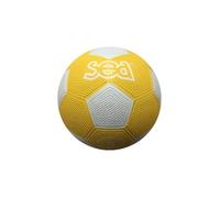 Ballon de Football caoutchouc Sporti France - jaune/blanc - Taille 3 3