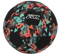 Ballon de football - CRUZ - Néoprene - Taille 5 - Léger et idéal pour la plage Blanc