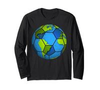 Ballon de Football de la Terre. Favoris du Jour de la Terre. Drôle 2024 Jour de la Terre Manche Longue