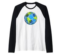 Ballon de Football de la Terre. Favoris du Jour de la Terre. Jour de la Terre Manche Raglan