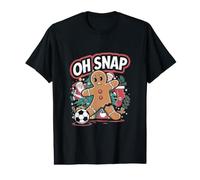 Ballon de Football de Noël Oh Snap Gingerbread Man T-Shirt Graphique avec Valeur