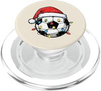 Ballon de Football de Noël Père Noël Football Sport Hommes Garçons Enfants PopSockets PopGrip pour MagSafe