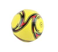 Ballon de football de taille standard 5 imperméable Campus Football résistant à l'usure pour l'entraînement et la compétition (jaune pour 11 personnes)