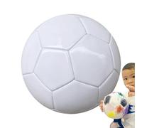 Ballon de Football - Design Blanc, signé Football | Ballon de Footballs Officiel Taille 3 4 5 | Cadeau d’Anniversaire de Remise des diplômes | Collection de Jeux et de Sports