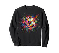 Ballon de Football Dessin et Peinture Style Urbain T Art Abstrait Sweatshirt