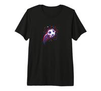 Ballon de Football Dynamique Éclats Étoiles et confettis T-Shirt Haut de Gamme