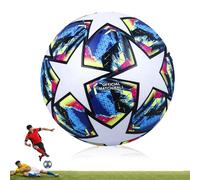 Ballon de Football en Taille 5, Ligue des Champions Ballon de Football League Ball Ballons de Foot en Cuir Souvenir pour Adolescent et Adultes Match Sport Formation