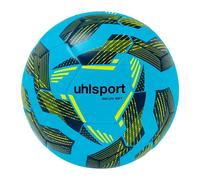 Uhlsport Football Lite Soft 350 – Jeunes et Adultes – Bleu glacé/Marine/Fluo Jaune – Taille 4