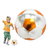 Ballon de football gonflable Simulation Beach Ball Soccer, Leakproof Soft Soccer, 24 cm Interactive Blow-Up Football pour les activités intérieures et extérieures