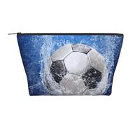 Ballon de Football imprimé à l'eau, Trousse de Toilette Trousse de Maquillage Sac à cosmétiques Trousse de Toilette de Voyage Portable
