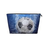 Ballon de Football imprimé à l'eau, Trousse de Toilette Trousse de Maquillage Sac à cosmétiques Trousse de Toilette de Voyage Portable