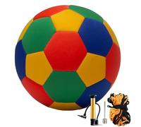 Ballon de football intérieur doux - Ballon d'entraînement avec silencieux, matériau léger et sûr, conception de jeu durable, comprend pompe et filet de stockage, équipement d'eserc