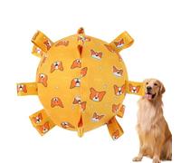 Ballon de football jouet pour chien - Balles pour chiens qui grinçent, Ballon de football interactif pour chiens avec sangles, Ballon de football Jouet pour chien, Balls drôles pour chiens, Jeux en