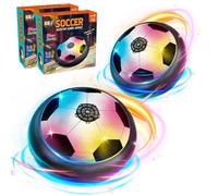 Ballon de football LED interactif - Lot de 2 ballons - Lumières LED colorées - Dimensions 18,5x18,5x7 cm - Poids 250 g