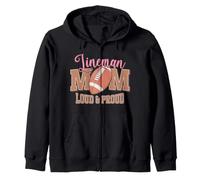 Ballon de Football « Mom Loud & Proud » Sweat à Capuche