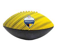 WILSON NFL Germany Games Tailgate Ballon de Football Américain, Design avec Coutures Robustes, Conçu pour Une Adhérence et Une Endurance Supérieure, Couleur: Noir/Rouge/Jaune, Taille Junior