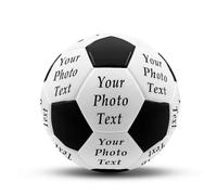 Ballon de Football Personnalisé, Personnalisable avec photo, texte, nom ou logo, grande résistance, Cadeau Parfait pour Fils Fille Copain Père Entraîneur, Supporters de Foot, Anniversaire Diplôme