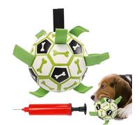 Ballon de football pour chien - Ballon de football pour animaux de compagnie avec jouet | Balle pour chiot qui n'est pas facile à casser même en mordant, parfait pour les chiens de sport et