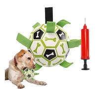 Ballon de football pour chien, ballon de football pour chien avec laisses | Ballon de football portable avec pompes - Jeux pour animaux de compagnie, Outdoor Bored Buster, jouet d'eau pour chiot
