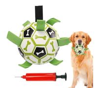 Ballon de football pour chien - Jeu de tir à la corde de la guerre | Jouet indestructible pour chiot pour jouer en plein air - Accessoire pour chiots et chiens de taille moyenne