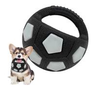 Ballon de football pour chiens - Balle apaisante pour chiens | Jouet à mâcher avec poignée, compagnon d'entraînement de chien de football pour jouer à la recherche et à tirer pour chiots, mâché