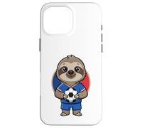 Ballon de Football pour Fan de France Football Paresseux Animal Sport Coque pour iPhone 16 Pro Max