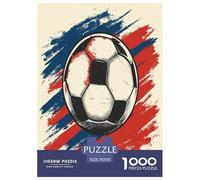 Ballon de Football Puzzles 1000 Pieces Cadeau Unique Jeu Éduchatif Challenge Toy À De Qualité Supérieure Peinture Art pour Adultes Et Enfants 70x50cm/1000pcs