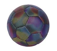 Ballon de football réfléchissant résistant à l'usure antidérapant qui brille dans le noir avec une bonne élasticité et une sensation confortable pour l'entraînement d'équipe de football