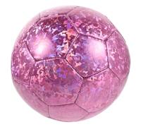 Ballon de Football Taille 5 Holographique pour Entraînement et Jeu | Surface PVC à Grille Réfléchissante, Écriture Facile, Équilibre Léger, pour Terrains Plats Extérieurs et Matchs Amateurs
