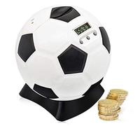 Ballon de Football Tirelire Électronique de Comptage Numérique - Piggy Bank pour Les Enfants avec Écran LCD Automatique - Meilleur Cadeau pour L'éducation Précoce