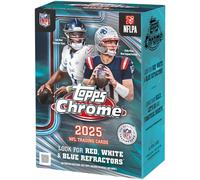 Ballon de football Topps chromé 2025 - scellé en usine - Boîte économique