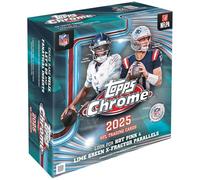 Ballon de football Topps chromé 2025 - scellé en usine - Mega Box