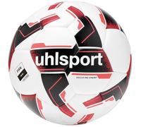 Uhlsport Soccer Pro Synergy Balles Ballon de Football pour Le Jeu et l'entraînement FIFA Basic Blanc/Noir/Rouge Fluo 4