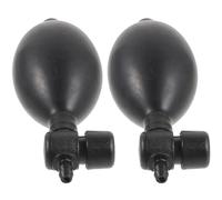 Ballon de Gonflage en Latex Noir, 2 Pièces, Remplacement Manuel | Poire à Pression pour Appareil de Bras, Valve à Presser, Usage Rapide et Simple, Lot de Deux