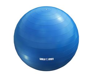 Ballon de gymnastique fitness, bleu, 55 cm
